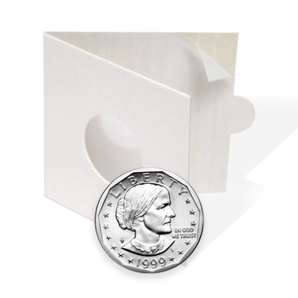 Self-Adhesive Coin Flips - 100 Per